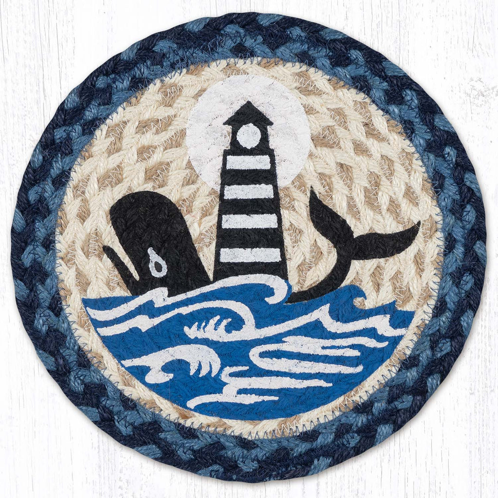 MSPR-443 Nautical White Whale Lighthouse Trivet