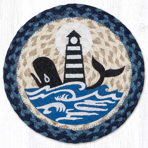 MSPR-443 Nautical White Whale Lighthouse Trivet