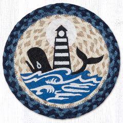 MSPR-443 Nautical White Whale Lighthouse Trivet