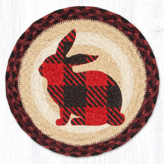 MSPR-864 Red Plaid Rabbit 10" Trivet