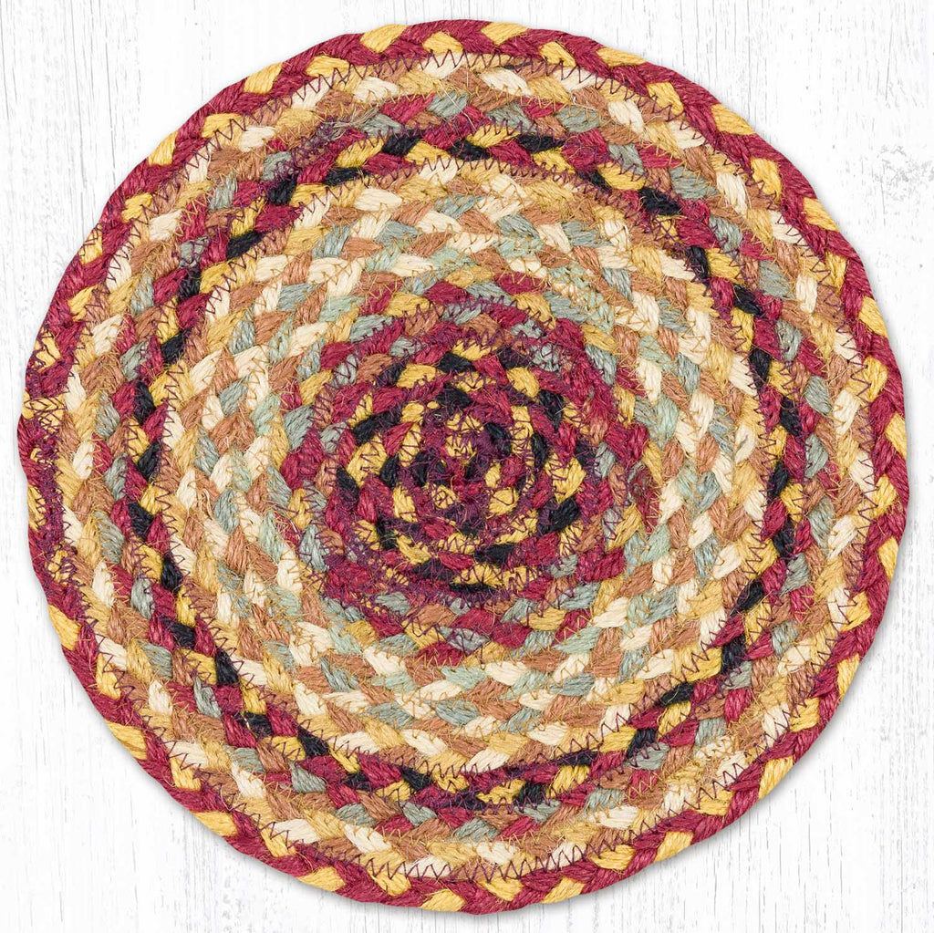 MS-357 Burgundy/Gray/Cream Miniature Trivet
