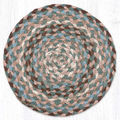 MS-911 Taupe/Ivory/Light Blue Miniature Trivet