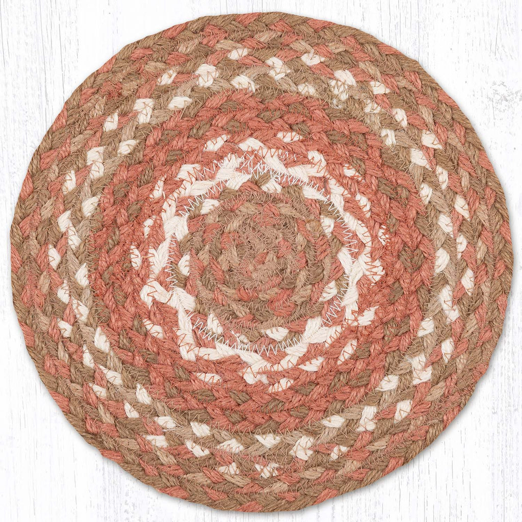 MS-914 Taupe/Ivory/Peach Miniature Trivet
