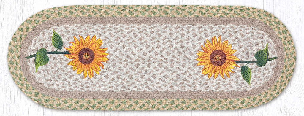 TR-529 Tall Sunflowers Oval Table Runner
