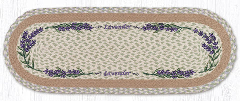 TR-611 Lavender Oval Table Runner
