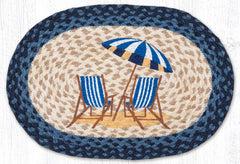PM-OP-362 Navy Beach Chair Placemat 13"x19"