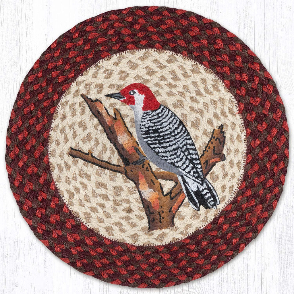 PM-RP-717 Wildlife Woodpecker Round Placemat