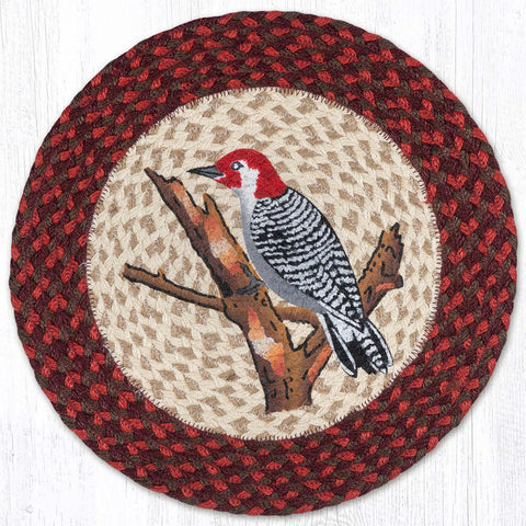 PM-RP-717 Wildlife Woodpecker Round Placemat
