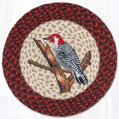 PM-RP-717 Wildlife Woodpecker Round Placemat