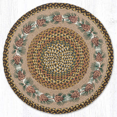 RP-051 Needlles & Cones Round Rug