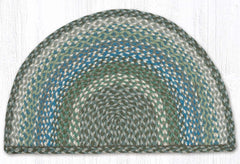 SC-419 Sage/Ivory/Settlers Blue Braided Slice