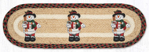 ST-OP-081 Snowman with Top Hat Stair Tread