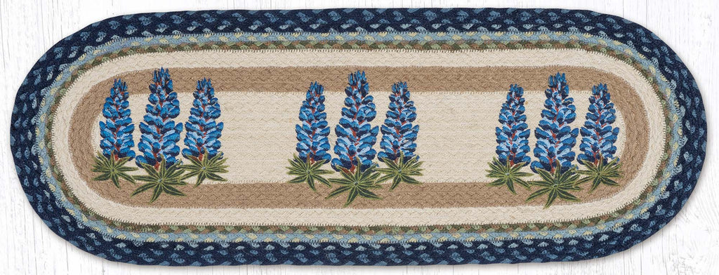 TR-062 Bluebonnets Oval Table Runner