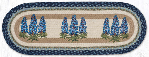 TR-062 Bluebonnets Oval Table Runner