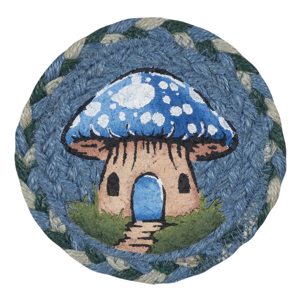 IC-245 Blue Mushroom House Coaster