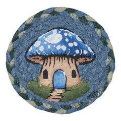 IC-245 Blue Mushroom House Coaster