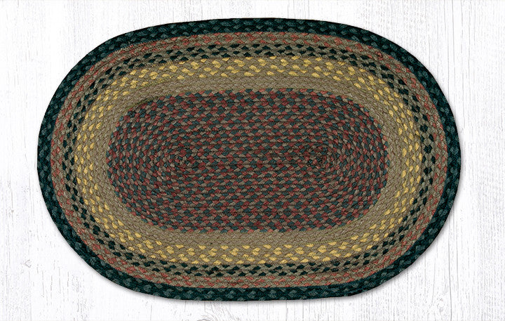 C-099 Brown, Black and Charcoal Braided Rug