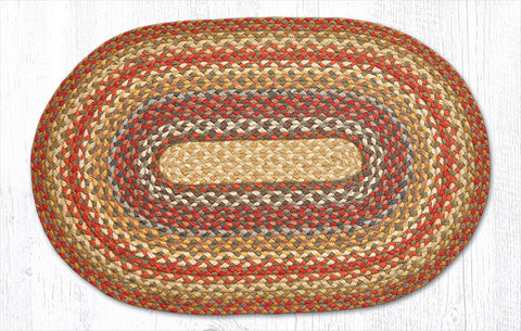 C-300 Honey/Vanilla/Giner Braided Rug Oval / 20