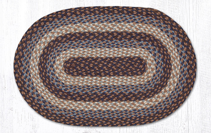 C-743 Blue Braided Rug