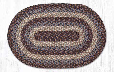 C-743 Blue Braided Rug