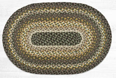 C-793 Chestnut/Golden Rod/Cactus Braided Rug