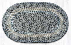C-005 Blue/Natural Braided Rug