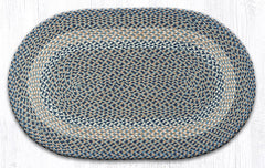 C-005 Blue and Natural Braided Rug
