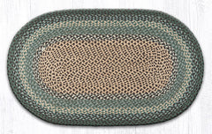 C-013 Dark Green Braided Rug