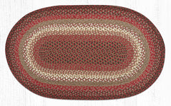 C-785 Taupe/Rose/Burgundy Braided Rug
