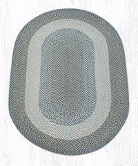 C-005 Blue/Natural Braided Rug