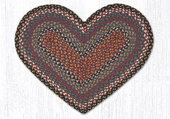 C-043 Burgundy, Blue and Gray Braided Rug