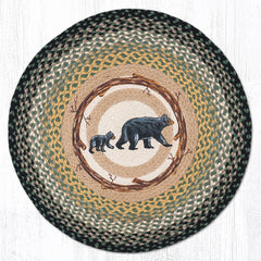 RP-116 Mama & Baby Bear Round Rug