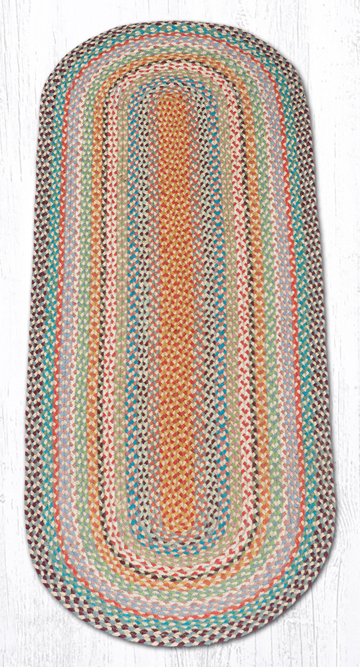 C-328 Multi 1 Color Braided Rug | The Braided Rug Place