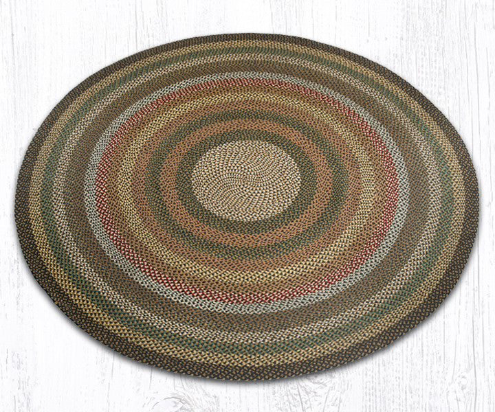 C-051 Fir/Ivory Braided Rug