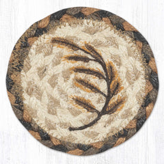 CNB-802 Golden Wheat Coasters In A Basket