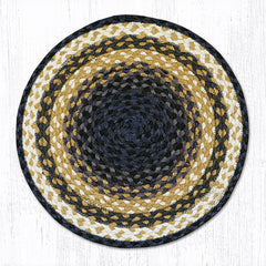 CH-079 Light & Dark Blue/Mustard Chair Pad