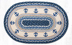 OP-443 Anchor Oval Rug