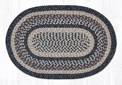 C 9-93 Black and Tan Braided Rug