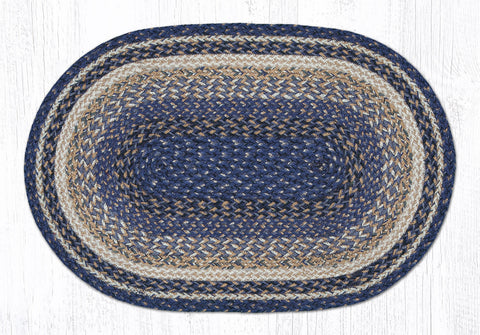 C 9-97 Deep Blue Braided Rug 20