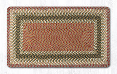 C-024 Olive, Burgundy and Gray Braided Rug