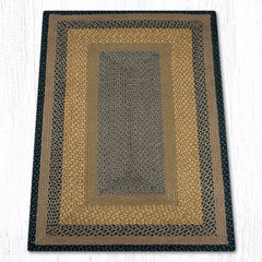 C-099 Brown, Black and Charcoal Braided Rug