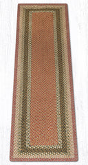 C-024 Olive, Burgundy and Gray Braided Rug