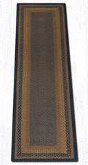 C-099 Brown, Black and Charcoal Braided Rug