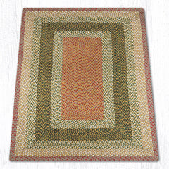 C-024 Olive, Burgundy and Gray Braided Rug