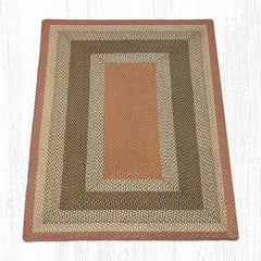 C-024 Olive, Burgundy and Gray Braided Rug