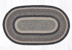 C 9-93 Black and Tan Braided Rug