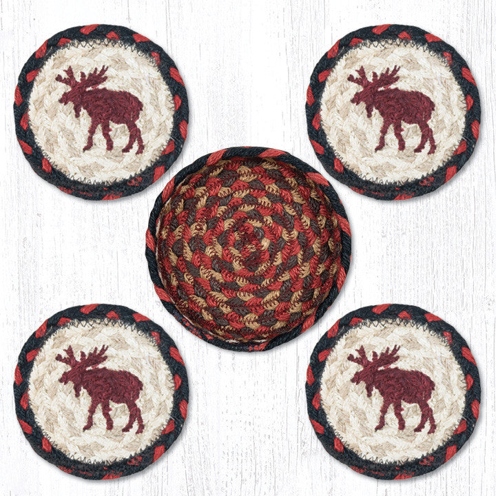 CNB-019 Moose Coasters In A Basket