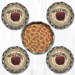 CNB-042 Apple Coasters In A Basket