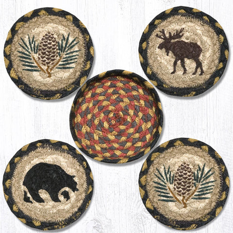 CNB-043 Wilderness Coasters In A Basket