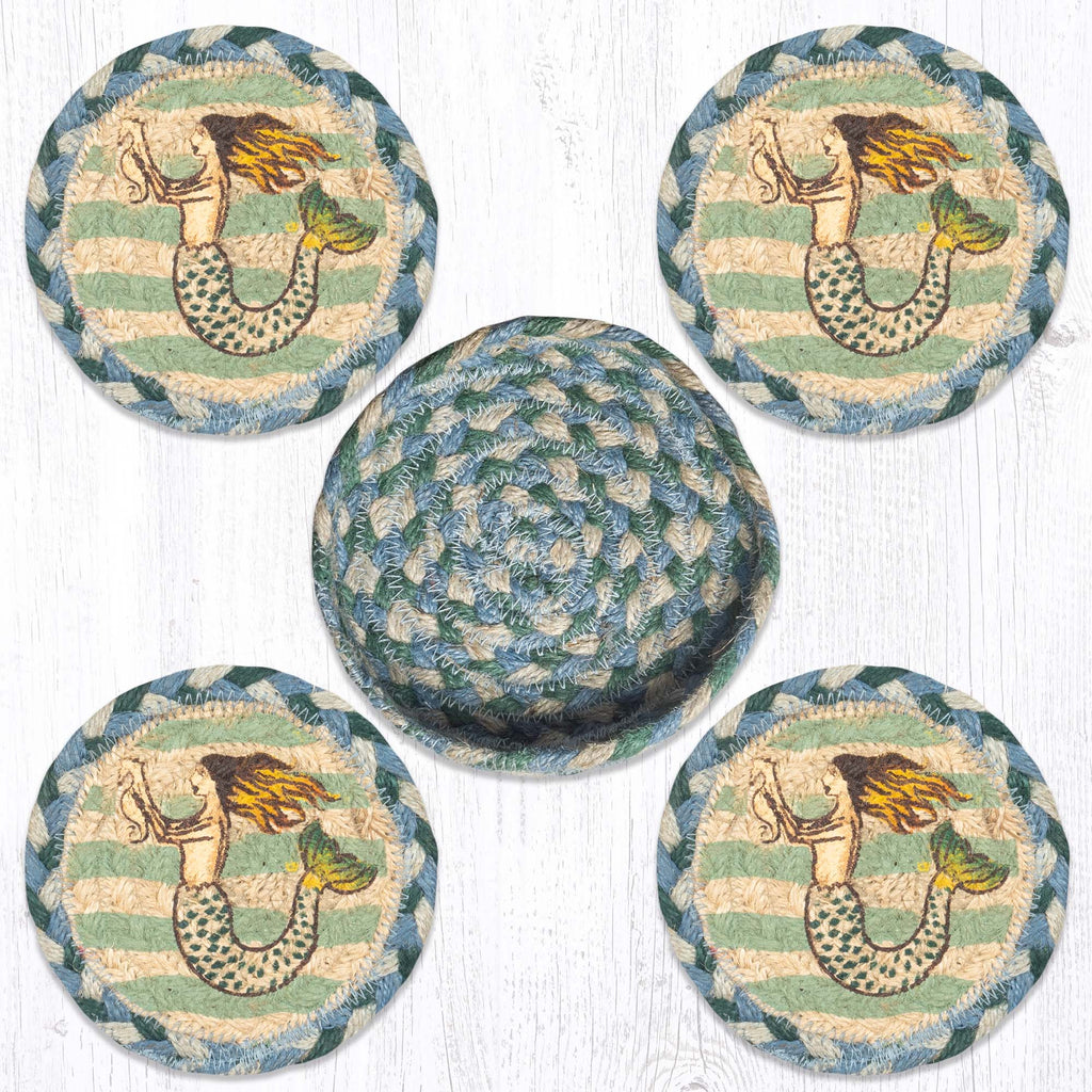 CNB-245 Mermaid Coasters In A Basket